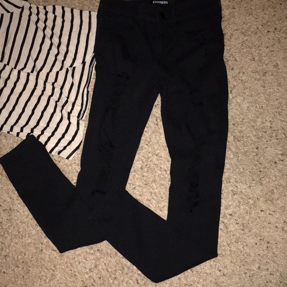 Express Mid Rise Stretch Legging 00L - Picture 9 of 13
